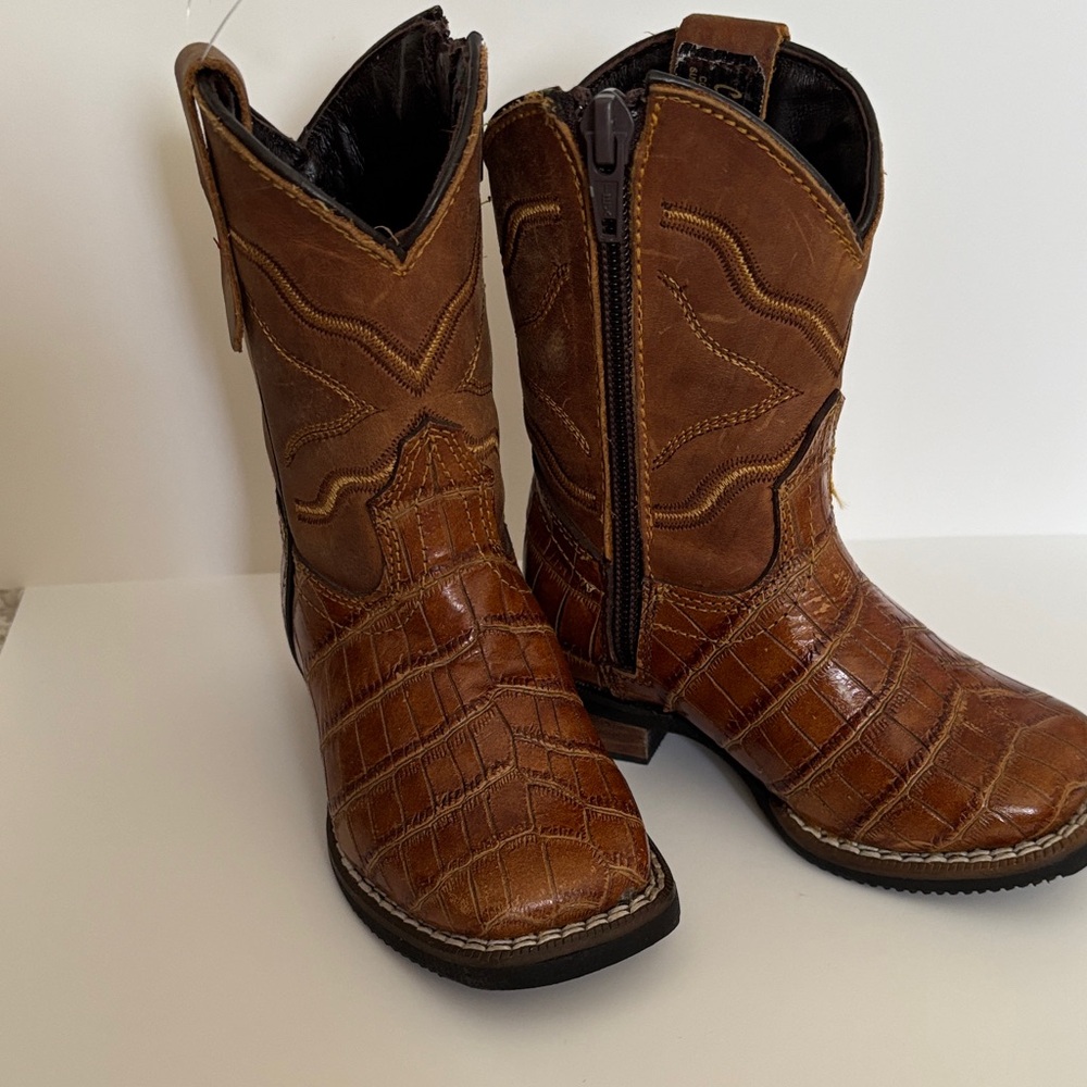 Brown Caballo Dorado Cowboy Boots - US Size 6c, Mexico Size 13, leather